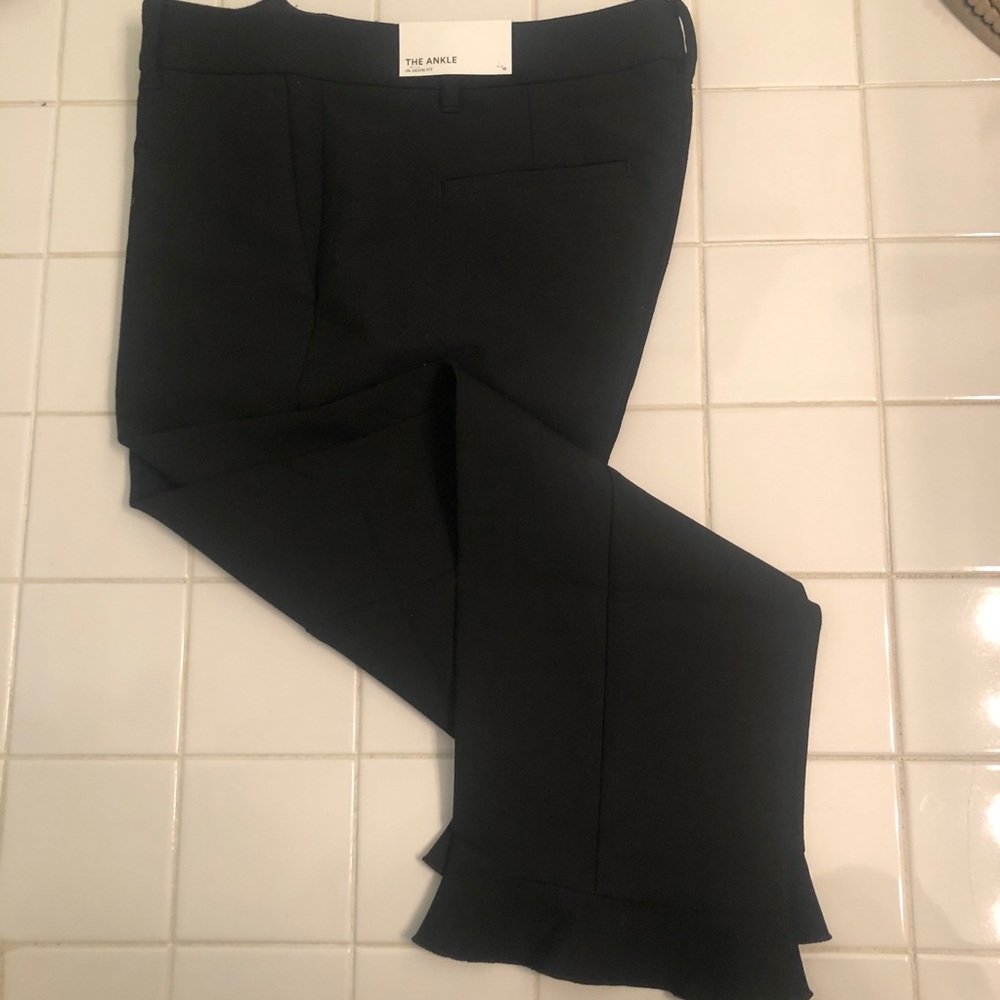 Ann Taylor Ankle Pant with Ruffle